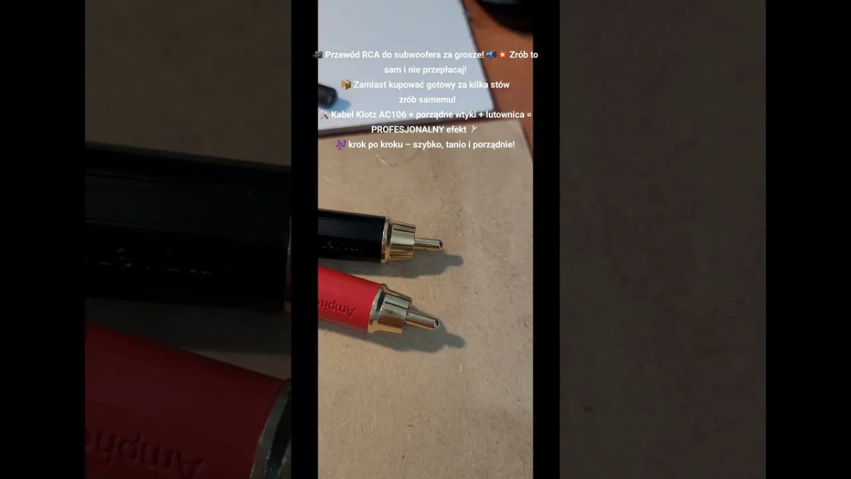Jak zrobić kabel RCA - krok po kroku, uniknij najczęstszych błędów