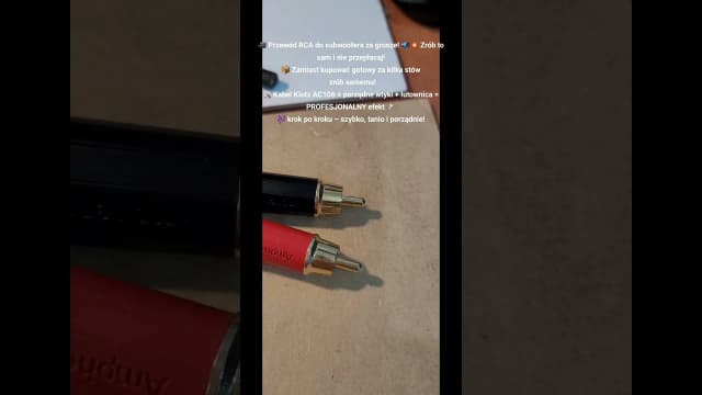 Jak zrobić kabel RCA - krok po kroku, uniknij najczęstszych błędów Jak zrobić kabel RCA - krok po kroku, uniknij najczęstszych błędów