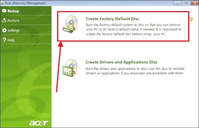 Acer Aspire jak uruchomić recovery i uniknąć utraty danych